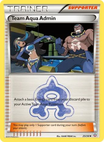 Team Aqua Admin Pokémon card #25