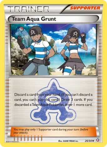 Team Aqua Grunt Pokémon card #26