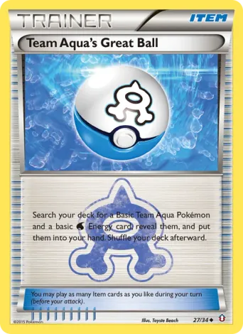 Team Aqua's Great Ball Pokémon card #27
