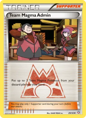 Team Magma Admin Pokémon card #29