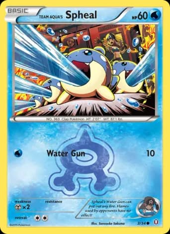Team Aqua's Spheal Pokémon card #3