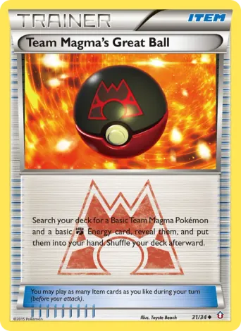 Team Magma's Great Ball Pokémon card #31