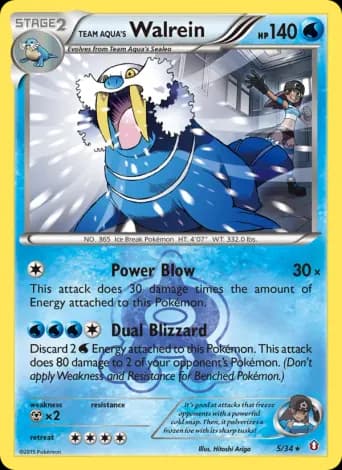 Team Aqua's Walrein Pokémon card #5