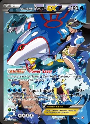 Team Aqua's Kyogre EX Pokémon card #6