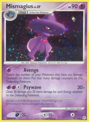 Mismagius Pokémon card #10