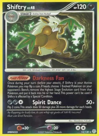 Shiftry Pokémon card #14