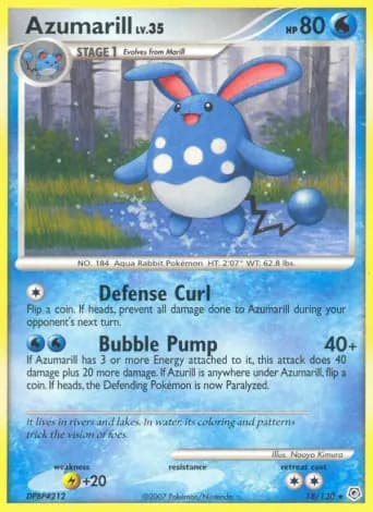Azumarill Pokémon card #18