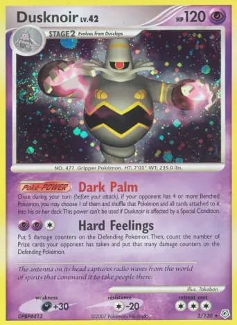 Dusknoir Pokémon card #2