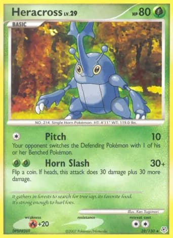 Heracross Pokémon card #28