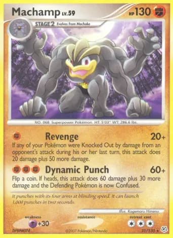 Machamp Pokémon card #31