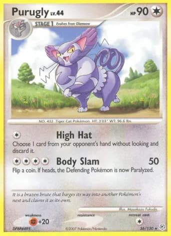 Purugly Pokémon card #36