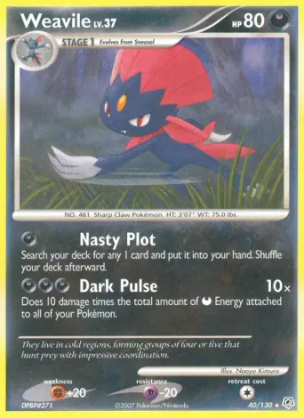 Weavile Pokémon card #40