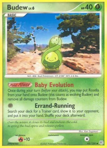 Budew Pokémon card #43