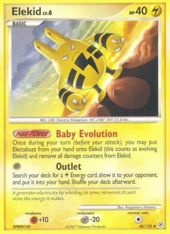Elekid Pokémon card #48