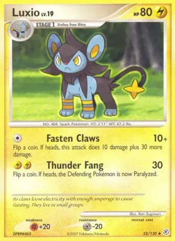 Luxio Pokémon card #52