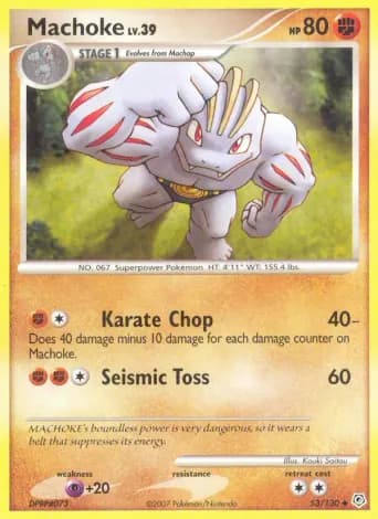 Machoke Pokémon card #53