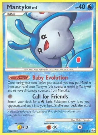 Mantyke Pokémon card #55