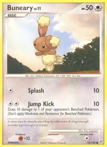 Buneary Pokémon card #73