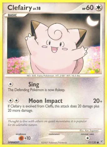 Clefairy Pokémon card #77