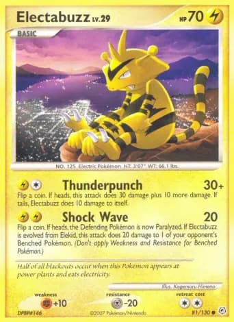 Electabuzz Pokémon card #81