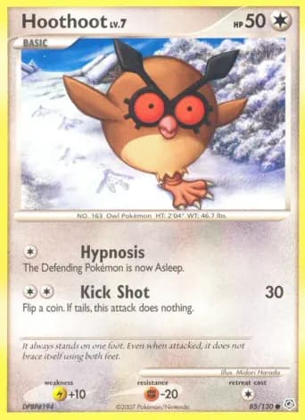 Hoothoot Pokémon card #85