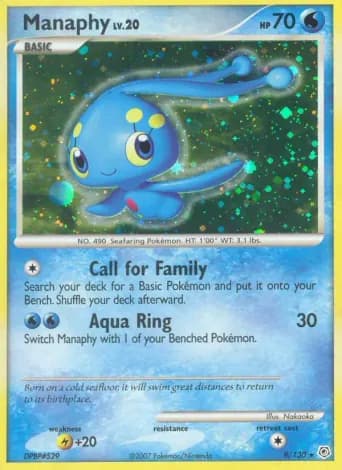 Manaphy Pokémon card #9
