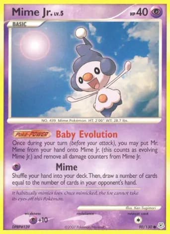 Mime Jr. Pokémon card #90