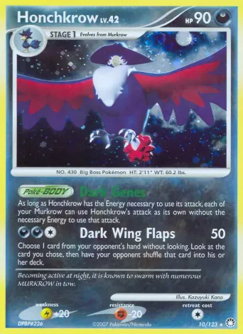 Honchkrow Pokémon card #10