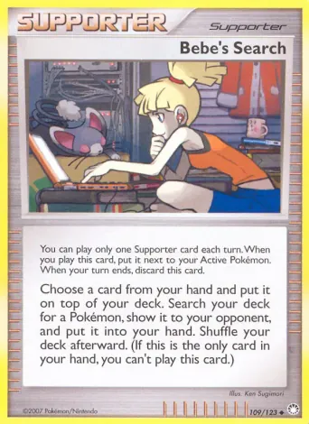 Bebe's Search Pokémon card #109