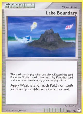 Lake Boundary Pokémon card #112