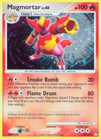 Magmortar Pokémon card #12