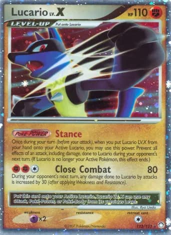 Lucario Pokémon card #122