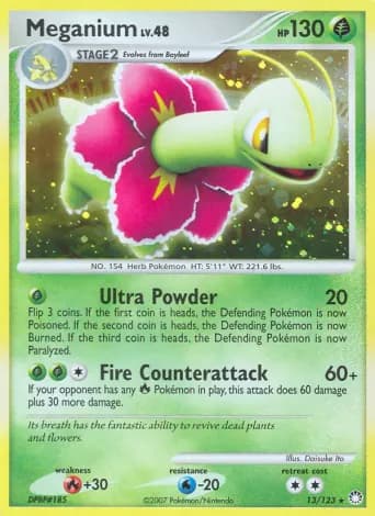 Meganium Pokémon card #13