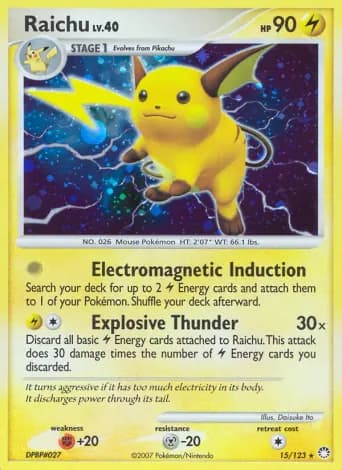 Raichu Pokémon card #15