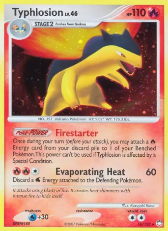 Typhlosion Pokémon card #16