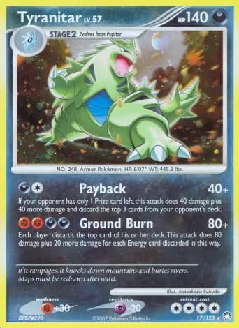 Tyranitar Pokémon card #17