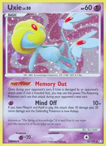 Uxie Pokémon card #18