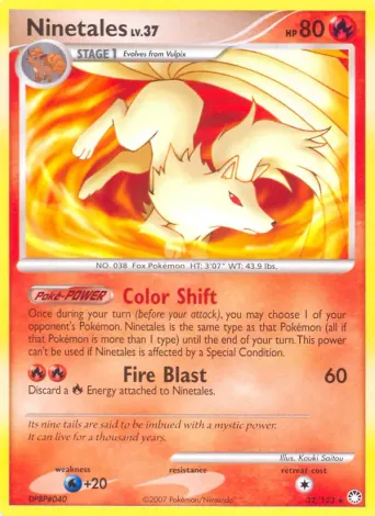 Ninetales Pokémon card #32