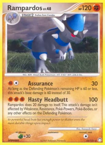 Rampardos Pokémon card #33