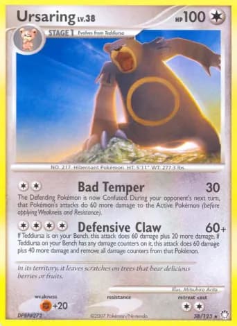 Ursaring Pokémon card #38