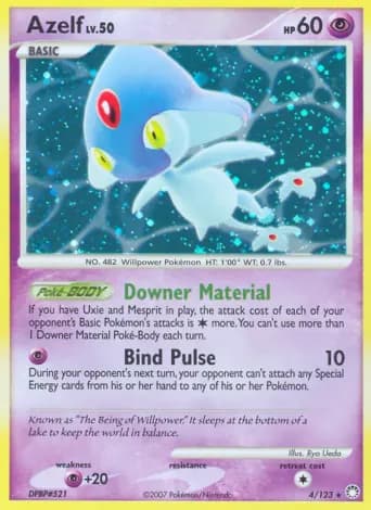 Azelf Pokémon card #4