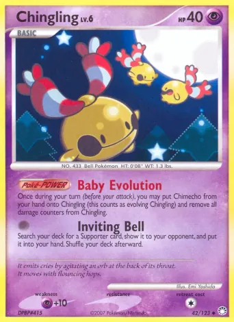 Chingling Pokémon card #42