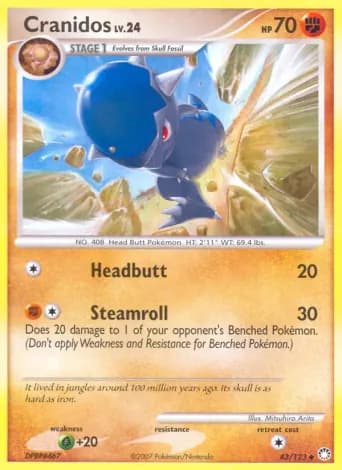 Cranidos Pokémon card #43