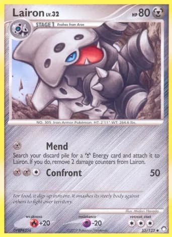 Lairon Pokémon card #53