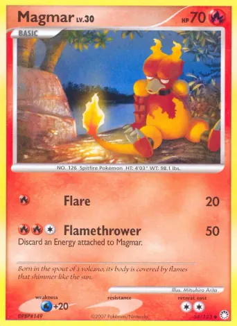 Magmar Pokémon card #54