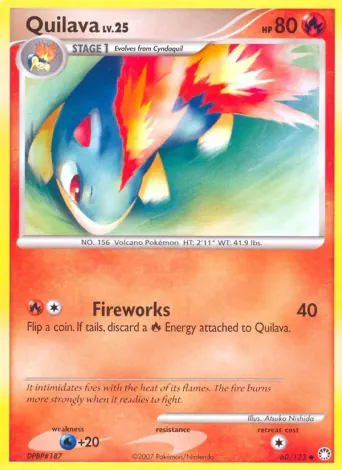 Quilava Pokémon card #60