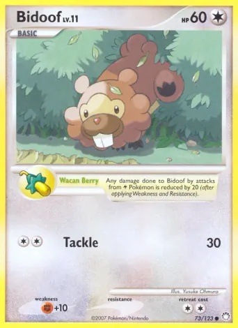 Bidoof Pokémon card #73