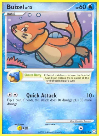 Buizel Pokémon card #75