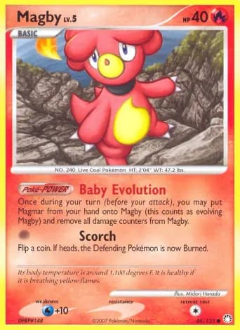Magby Pokémon card #88