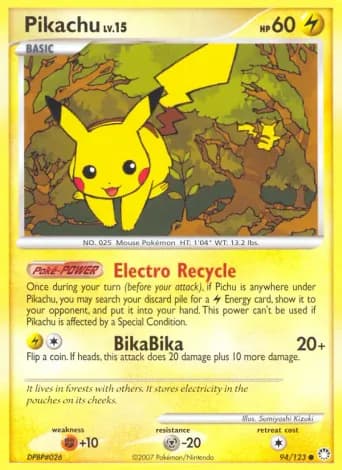 Pikachu Pokémon card #94